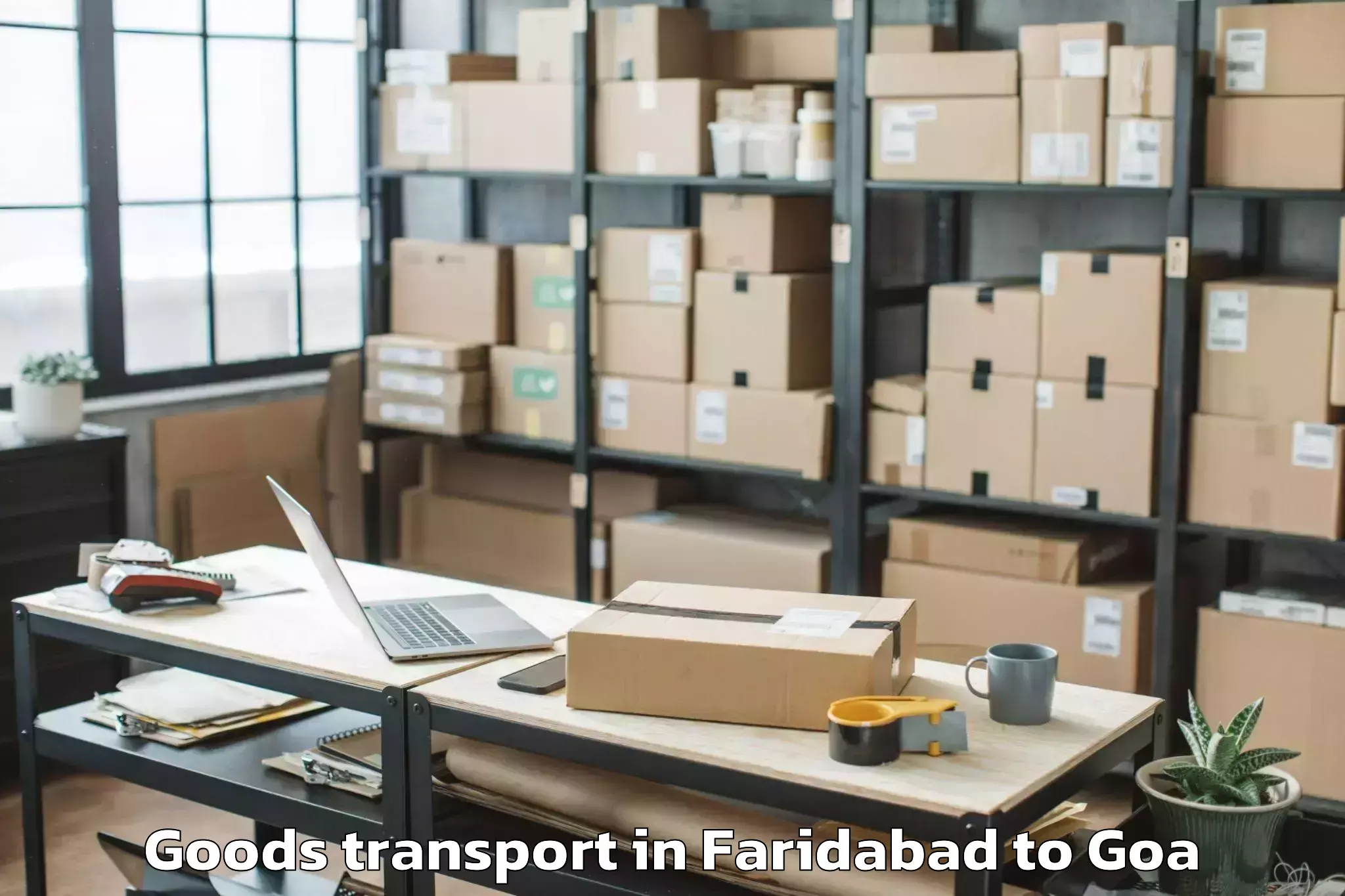 Discover Faridabad to Chicalim Goods Transport